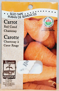 SEEDS - Carrots Red Cored Chantenay TAPE